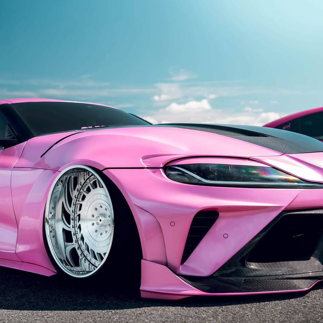 Glossy Metallic Shell Pink Car Vinyl Wrap PET product image 6 - Veloro metallic vinyl wrap