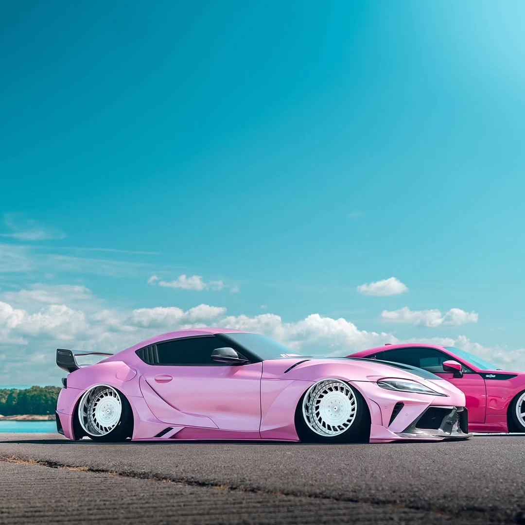 Glossy Metallic Shell Pink Car Vinyl Wrap PET product image 5 - Veloro metallic vinyl wrap