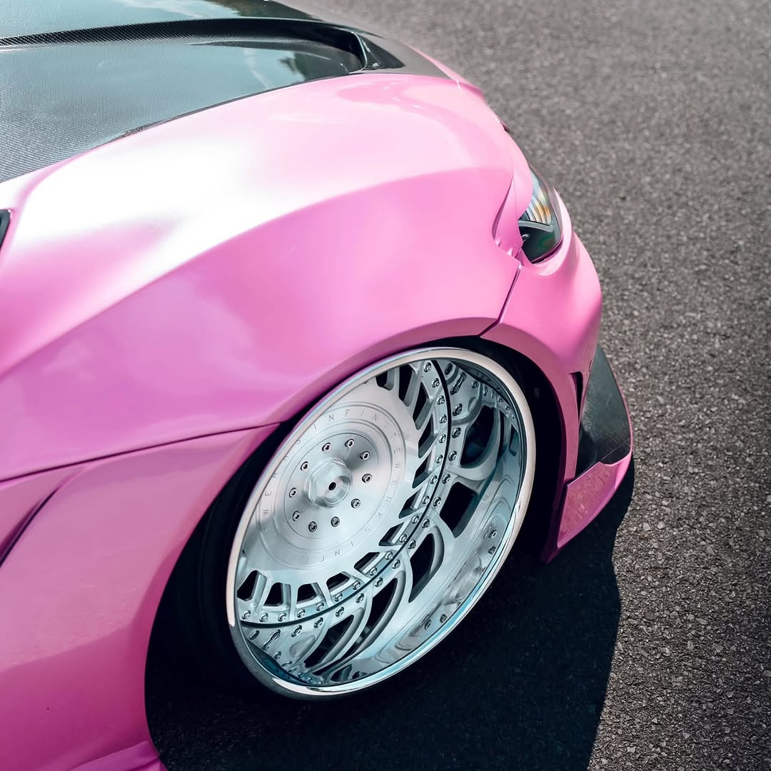 Glossy Metallic Shell Pink Car Vinyl Wrap PET product image 9 - Veloro metallic vinyl wrap
