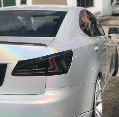 Gloss Metallic Rainbow Laser White Car Vinyl Wrap product image 6 - Veloro metallic vinyl wrap