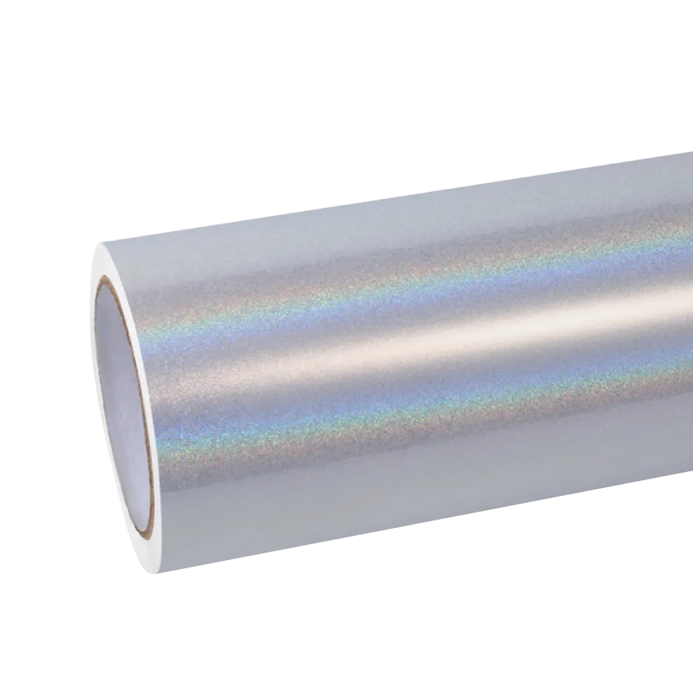 Gloss Metallic Rainbow Laser White Car Vinyl Wrap product image 2 - Veloro metallic vinyl wrap