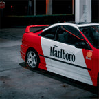 Marlboro Racing Car wrap Custom Design - White, Red and Black Car Wrap (Bundle) product image 10 - Veloro automotive