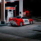 Marlboro Racing Car wrap Custom Design - White, Red and Black Car Wrap (Bundle) product image 8 - Veloro automotive