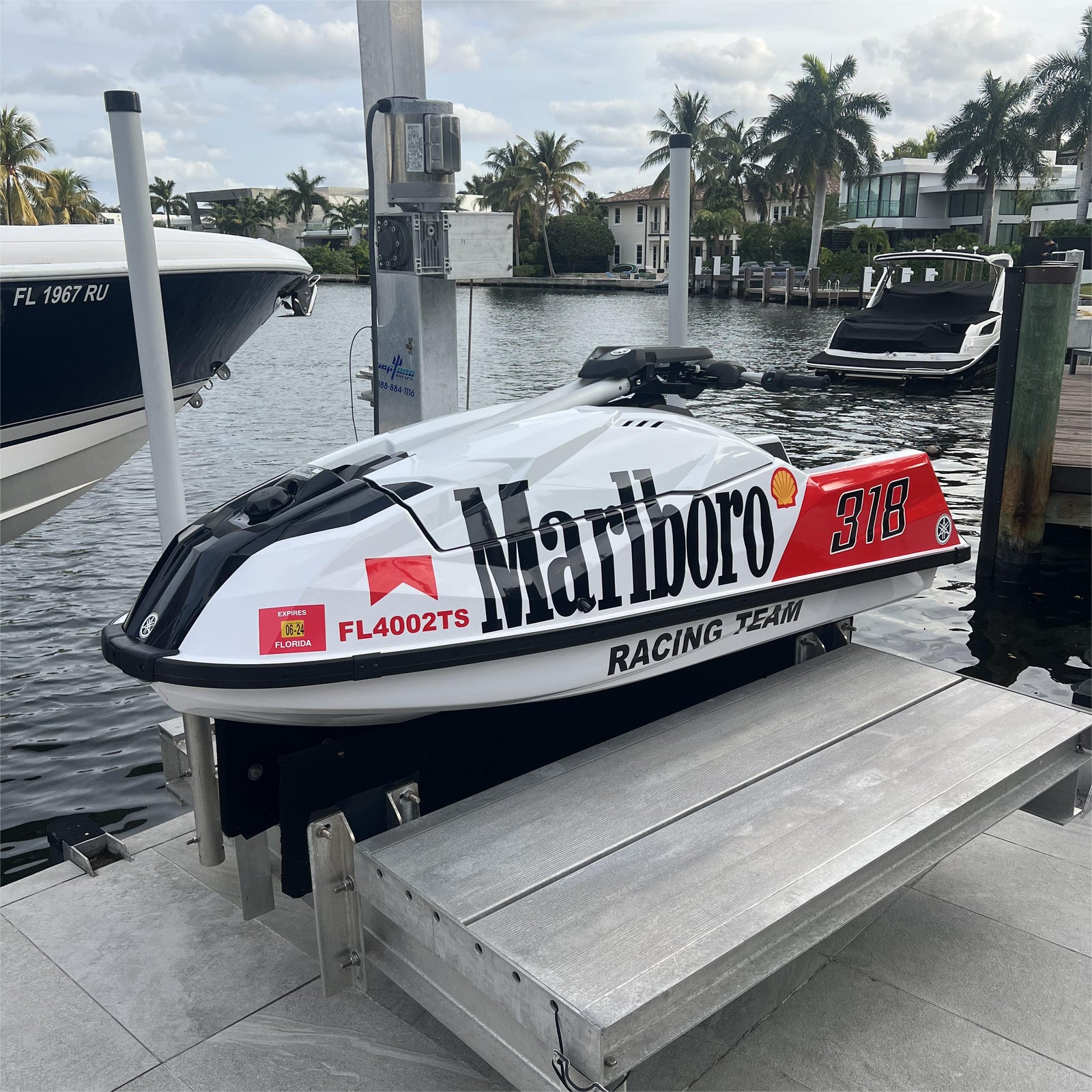 Marlboro Racing Car wrap Custom Design - White, Red and Black Car Wrap (Bundle) product image 14 - Veloro automotive