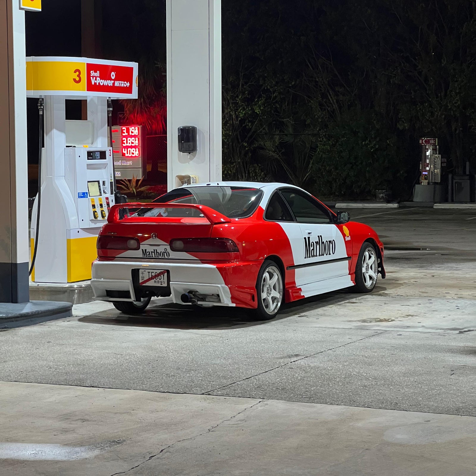 Marlboro Racing Car wrap Custom Design - White, Red and Black Car Wrap (Bundle) product image 4 - Veloro automotive