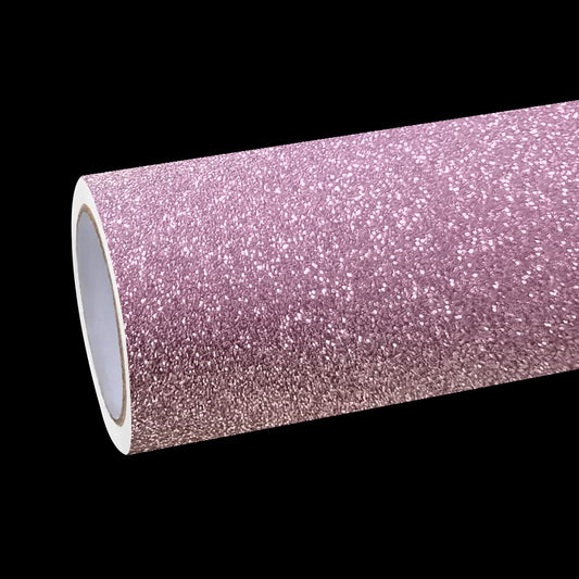 Matte Diamond Glitter Pink Car Vinyl Wrap
