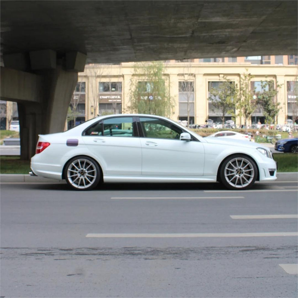 Matte Ultimate Flat Bluish White Car Vinyl Wrap product image 6 - Veloro matte vinyl wrap