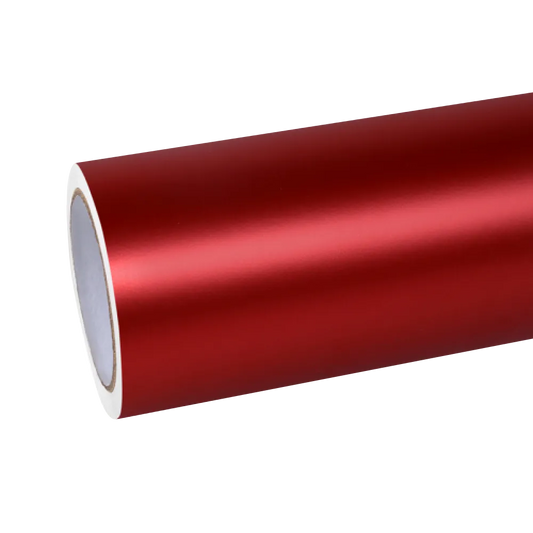 Matte Chrome Apple Red Car Vinyl Wrap PET