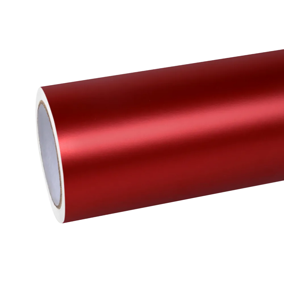 Matte Chrome Apple Red Car Vinyl Wrap PET