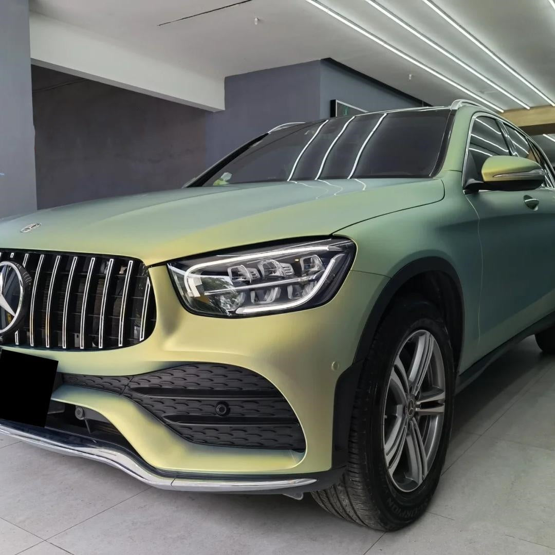 Matte Bamboo Green Car Vinyl Wrap product image 2 - Veloro matte vinyl wrap