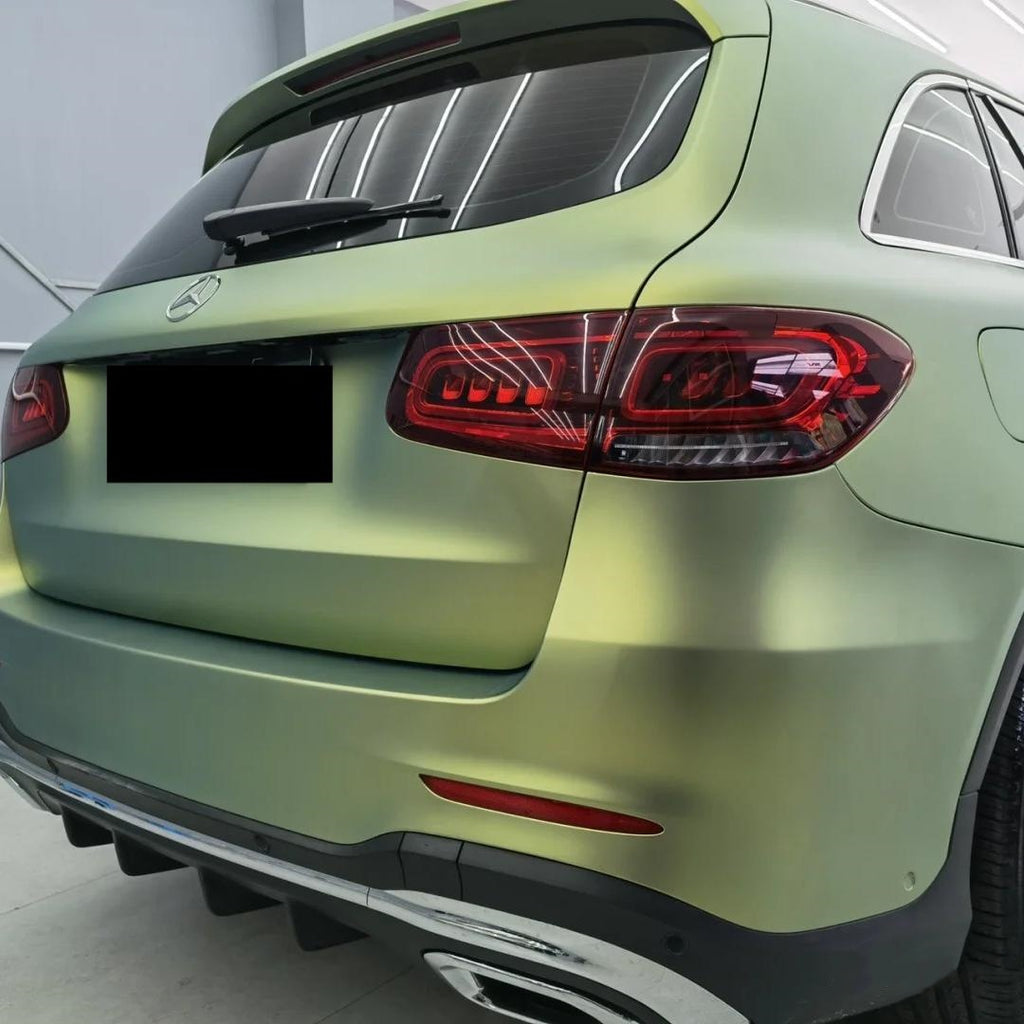 Matte Bamboo Green Car Vinyl Wrap product image 6 - Veloro matte vinyl wrap