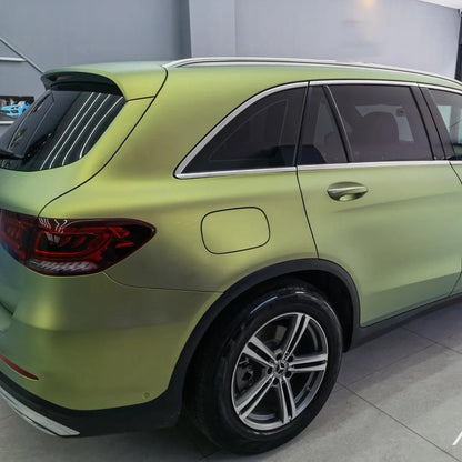 Matte Bamboo Green Car Vinyl Wrap product image 9 - Veloro matte vinyl wrap