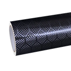 PET Matte Beehive Carbon Fiber Black Car Vinyl Wrap