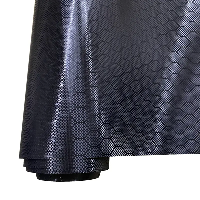 PET Matte Beehive Carbon Fiber Black Car Vinyl Wrap product image 3 - Veloro carbon fiber vinyl wrap