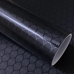 PET Matte Beehive Carbon Fiber Black Car Vinyl Wrap product image 2 - Veloro carbon fiber vinyl wrap