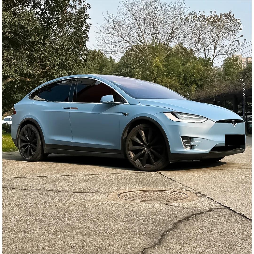 Matte Blue Wrap China Blue Car Wrap product image 2 - Veloro matte vinyl wrap