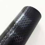 Matte Carbon Fiber Aircraft Black Car Vinyl Wrap PET product image 5 - Veloro carbon fiber vinyl wrap