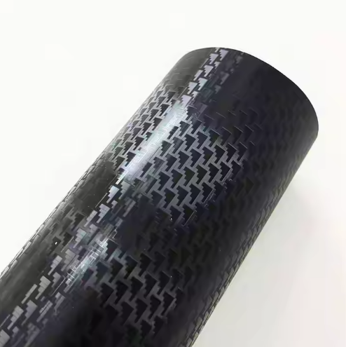 Matte Carbon Fiber Aircraft Black Car Vinyl Wrap PET product image 5 - Veloro carbon fiber vinyl wrap