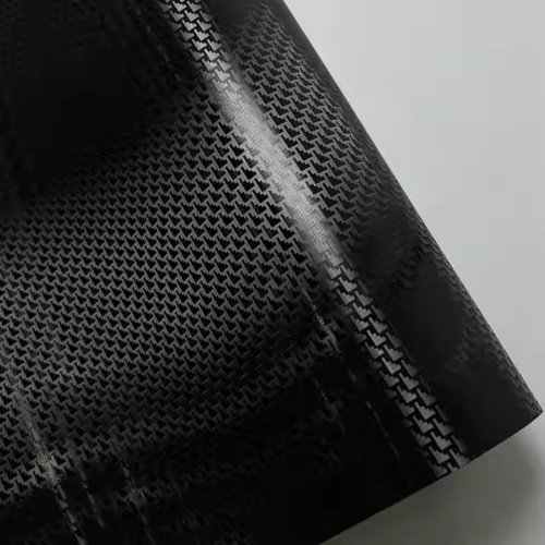 Matte Carbon Fiber Aircraft Black Car Vinyl Wrap PET product image 2 - Veloro carbon fiber vinyl wrap