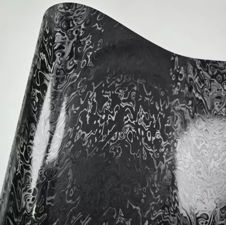 Matte Carbon Fiber Meta Cosmic Black Car Vinyl Wrap PET product image 3 - Veloro carbon fiber vinyl wrap