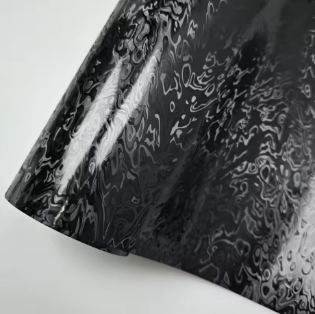 Matte Carbon Fiber Meta Cosmic Black Car Vinyl Wrap PET product image 4 - Veloro carbon fiber vinyl wrap
