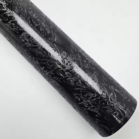Matte Carbon Fiber Meta Cosmic Black Car Vinyl Wrap PET product image 5 - Veloro carbon fiber vinyl wrap