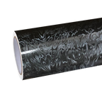 Matte Carbon Fiber Meta Cosmic Black Car Vinyl Wrap PET