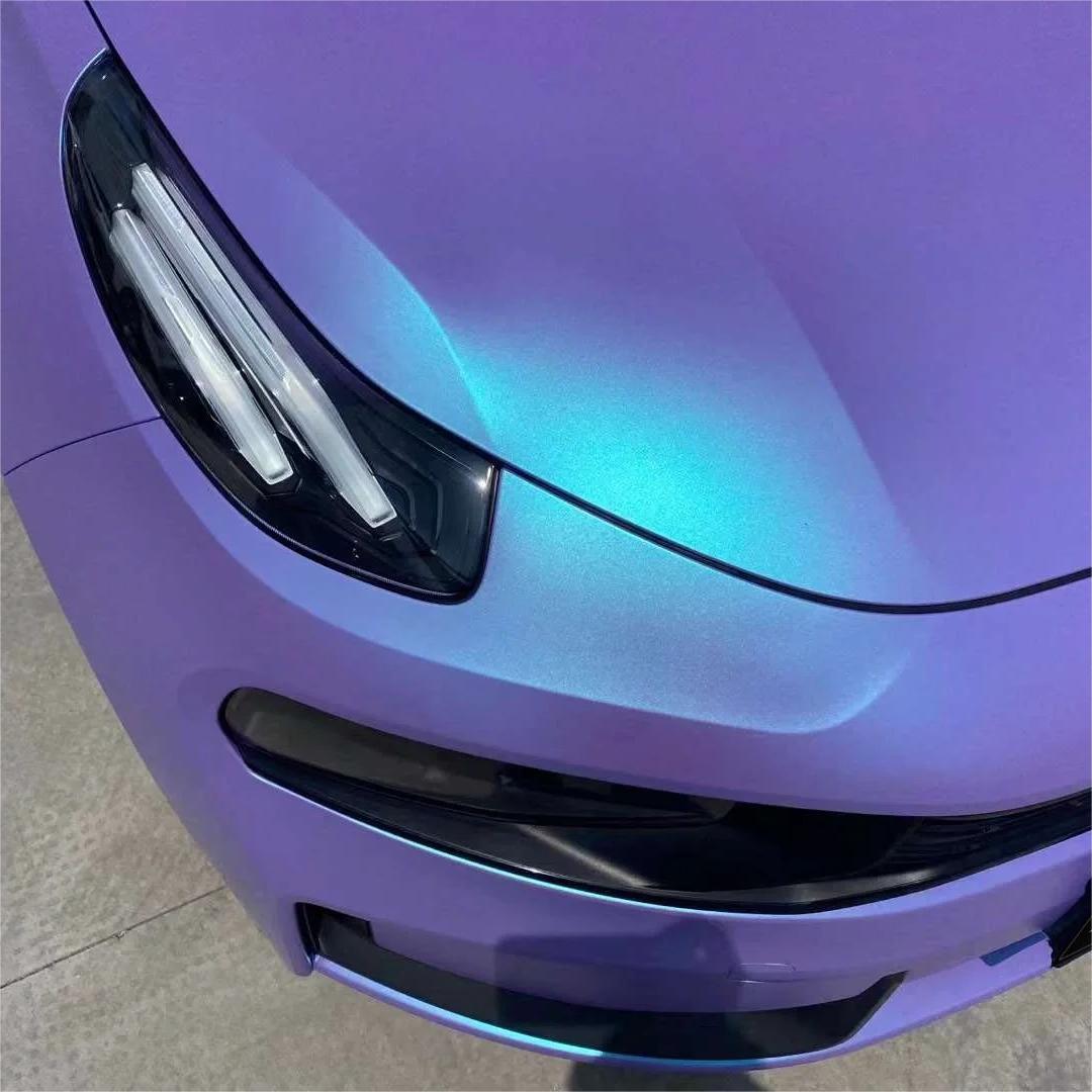 Matte Ceramics Lavender Purple Blue Car Vinyl Wrap product image 5 - Veloro matte vinyl wrap