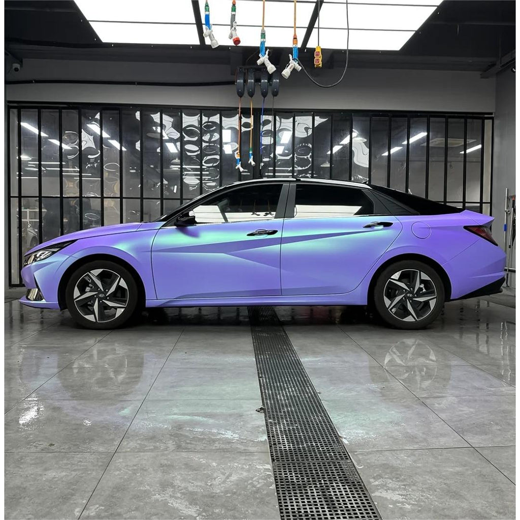 Matte Ceramics Lavender Purple Blue Car Vinyl Wrap product image 4 - Veloro matte vinyl wrap