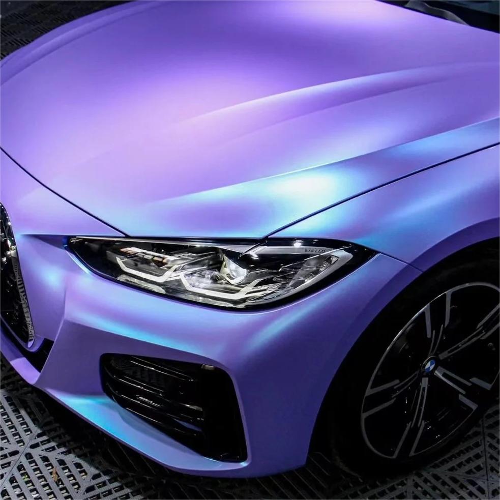 Matte Ceramics Lavender Purple Blue Car Vinyl Wrap product image 9 - Veloro matte vinyl wrap