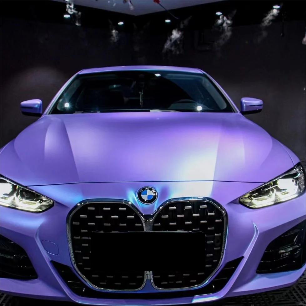 Matte Ceramics Lavender Purple Blue Car Vinyl Wrap product image 10 - Veloro matte vinyl wrap