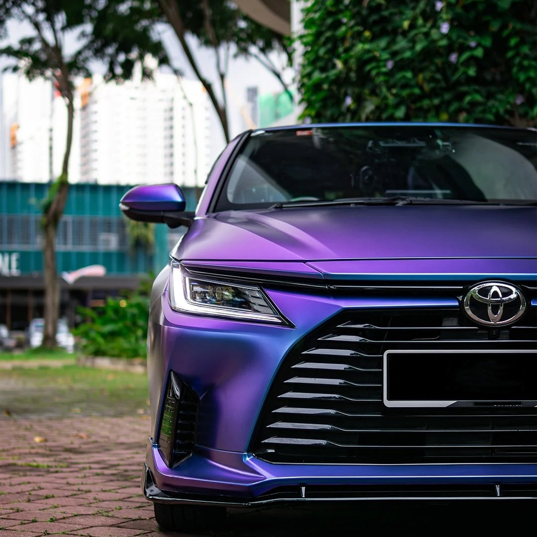 Matte Chameleon Blue Purple Car Vinyl Wrap product image 3 - Veloro color shift vinyl wrap