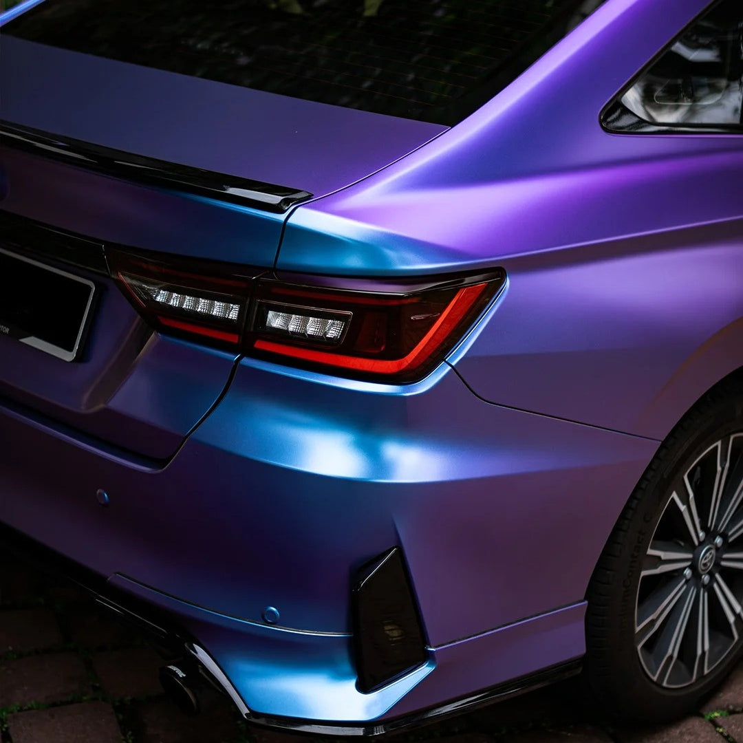 Matte Chameleon Blue Purple Car Vinyl Wrap product image 6 - Veloro color shift vinyl wrap