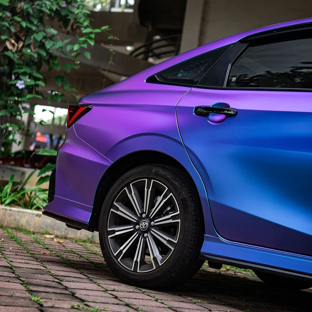 Matte Chameleon Blue Purple Car Vinyl Wrap product image 7 - Veloro color shift vinyl wrap