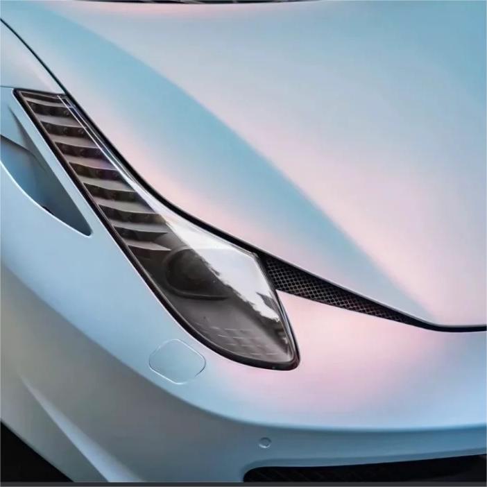 Matte Chameleon Blue Purple Car Wrap Vinyl PET product image 8 - Veloro color shift vinyl wrap