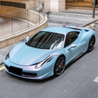 Matte Chameleon Blue Purple Car Wrap Vinyl PET product image 3 - Veloro color shift vinyl wrap