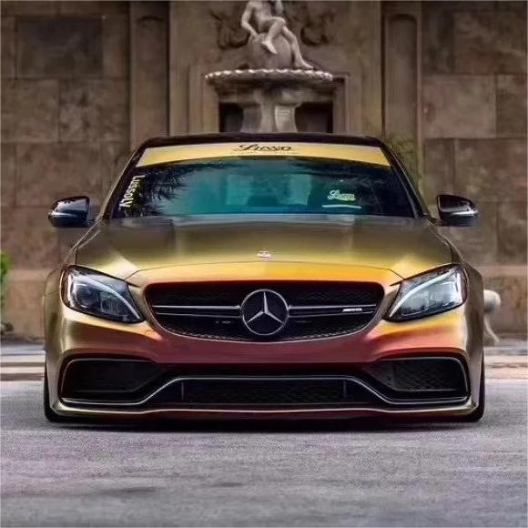 Matte Chameleon Gold Red Car Vinyl Wrap product image 2 - Veloro color shift vinyl wrap