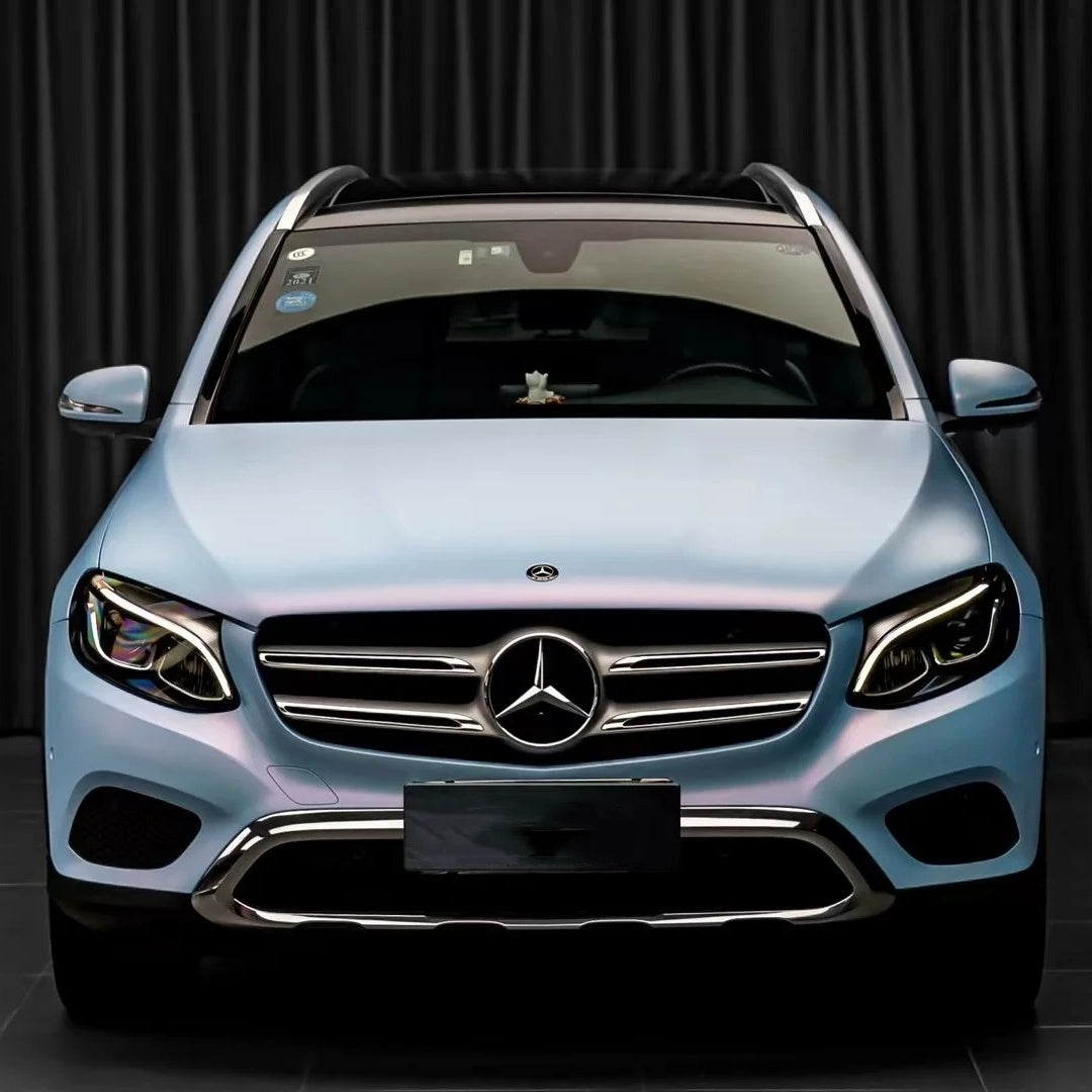 Matte Chameleon Pink Blue Car Vinyl Wrap PET product image 2 - Veloro color shift vinyl wrap