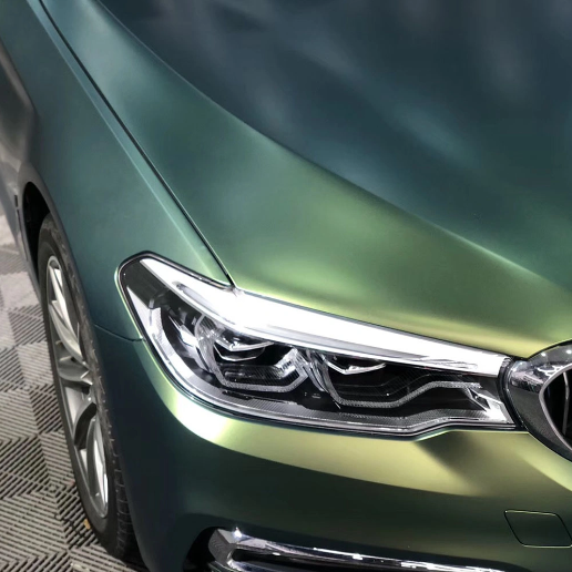 Matte Metallic Chameleon Green Car Vinyl Wrap product image 4 - Veloro color shift vinyl wrap