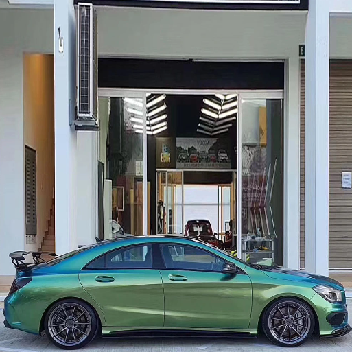 Matte Metallic Chameleon Green Car Vinyl Wrap product image 3 - Veloro color shift vinyl wrap