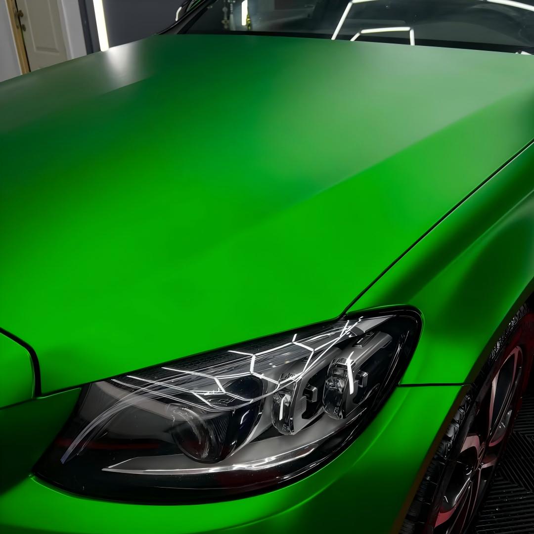 Matte Chrome Green Car Vinyl Wrap product image 6 - Veloro chrome vinyl wrap