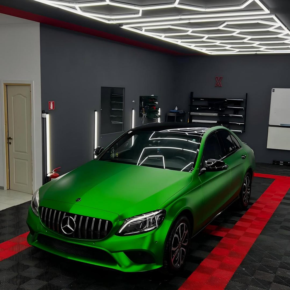 Matte Chrome Green Car Vinyl Wrap product image 3 - Veloro chrome vinyl wrap
