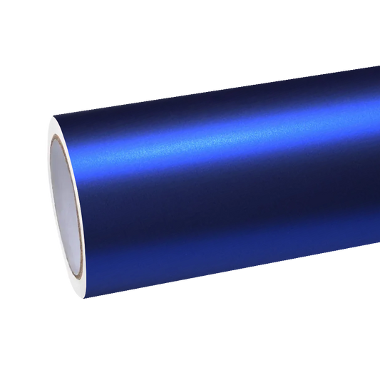 Matte Chrome Klein Blue Car Vinyl Wrap PET