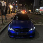 Matte Chrome Klein Blue Car Vinyl Wrap PET product image 2 - Veloro chrome vinyl wrap