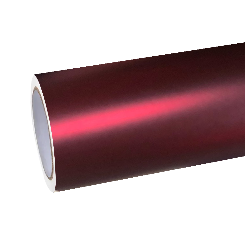 Satin Chrome Metallic Romanee Red Vinyl Wrap | Satin Romanee Red Metallic Chrome product image 2 - Veloro chrome vinyl