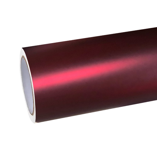 Satin Chrome Metallic Romanee Red Vinyl Wrap | Satin Romanee Red Metallic Chrome product image 2 - Veloro chrome vinyl