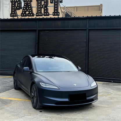 Best Matte Dark Blue Car Vinyl Wrap PET product image 2 - Veloro matte vinyl wrap