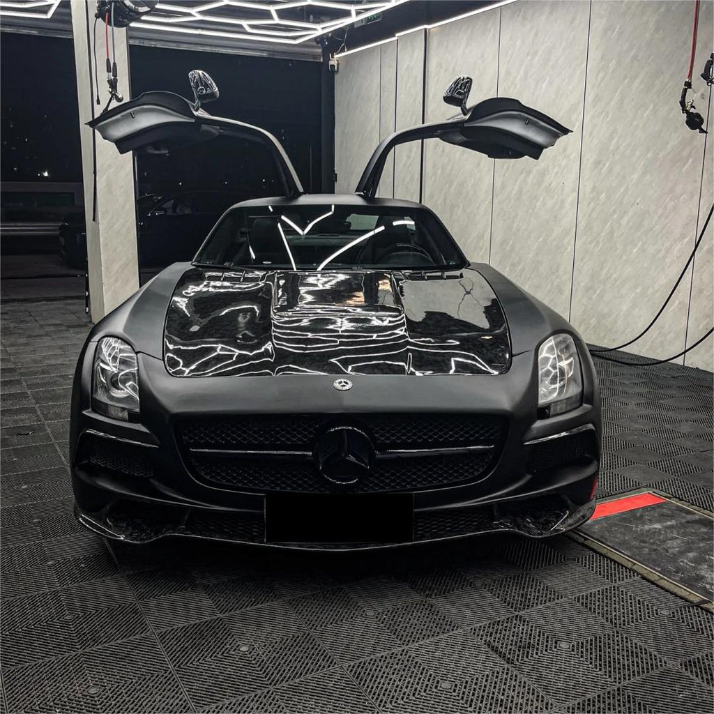 Matte Ultimate Flat Deep Black Car Vinyl Wrap product image 4 - Veloro matte vinyl wrap