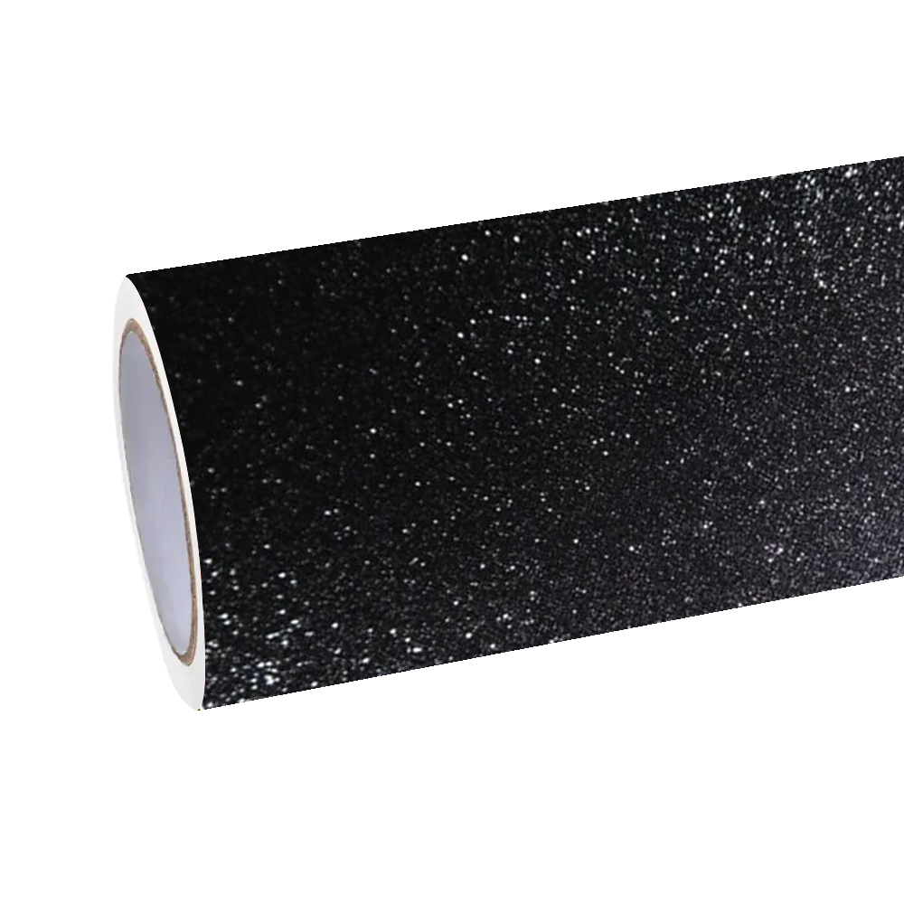 Matte Diamond Glitter Black Car Vinyl Wrap product image 2 - Veloro matte vinyl wrap