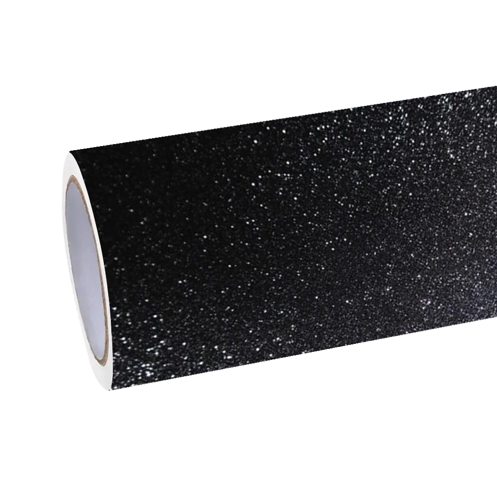 Matte Diamond Glitter Black Car Vinyl Wrap product image 2 - Veloro matte vinyl wrap